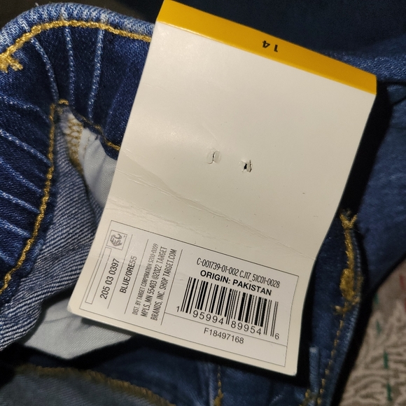 NWT | 2 Pairs of Cat & Jack Girls High Rise Straight Jeans | Size 14 - Picture 6 of 14